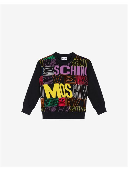 sweatshirt girl black MOSCHINO KIDS | HUF08HLCB54//83630